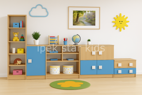 ColorLine Kids Storage Set ,Kreş Dolap grubu