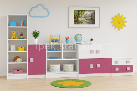 ColorLine Kids Storage Set ,Kreş Dolap grubu