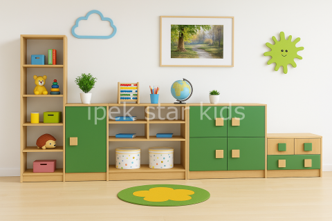 ColorLine Kids Storage Set ,Kreş Dolap grubu
