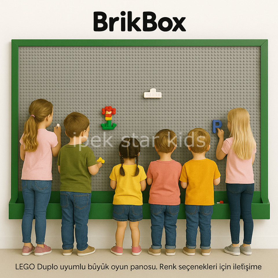 EduBrick Aktivite Duvarı  Lego Oyun Paneli  Lego Duvarı  Lego  Wall L