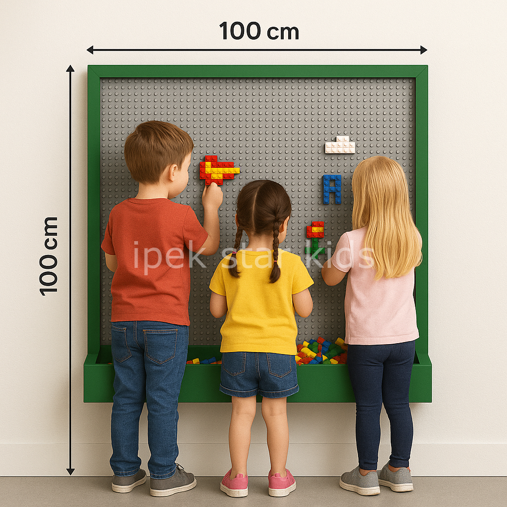 EduBrick Aktivite Duvarı  Lego Oyun Paneli  Lego Duvarı  Lego  Wall S