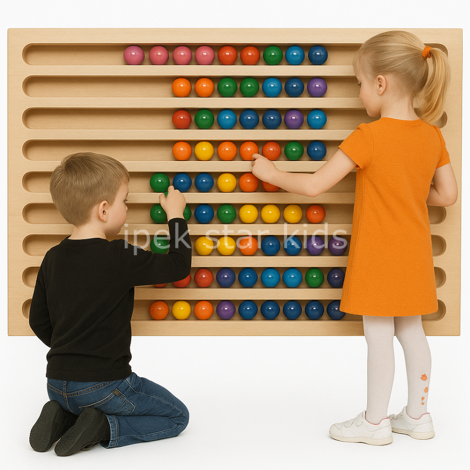 İpekstar 100x130 cm Ahşap Duvar Abaküsü