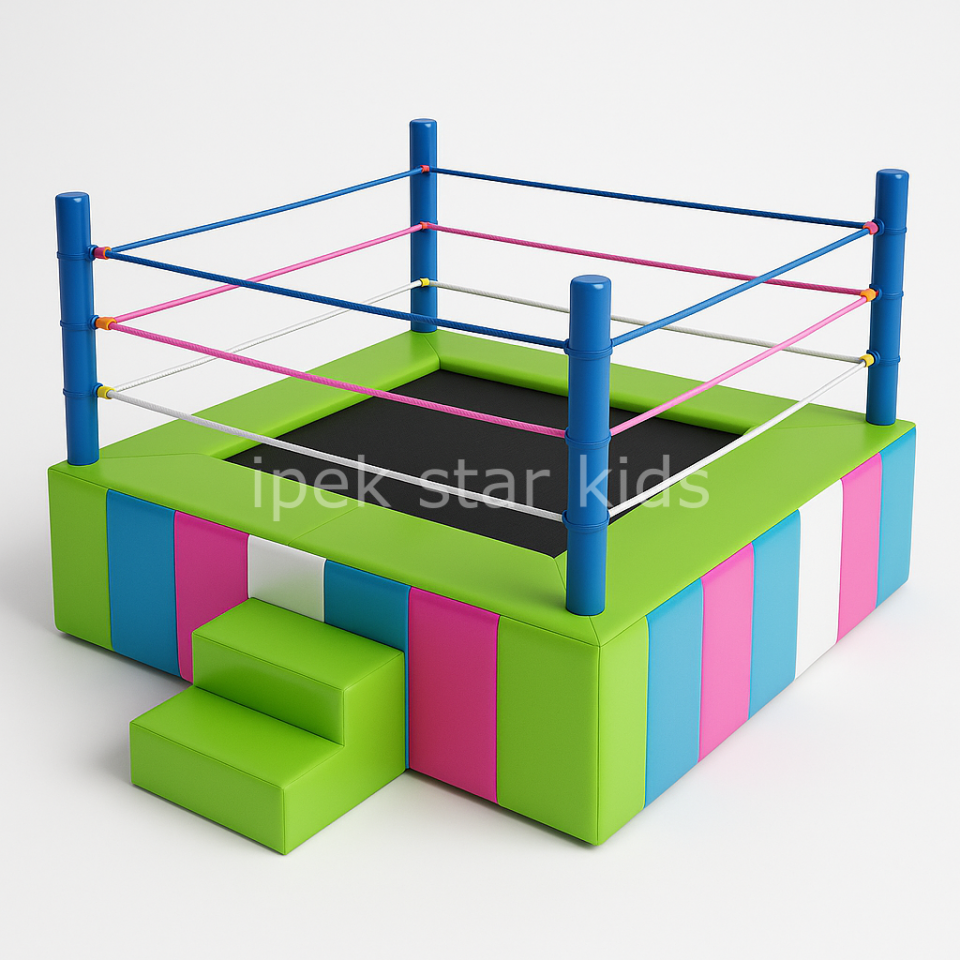 200x200 cm Kare Ring Trambolin – Çocuk Trambolini