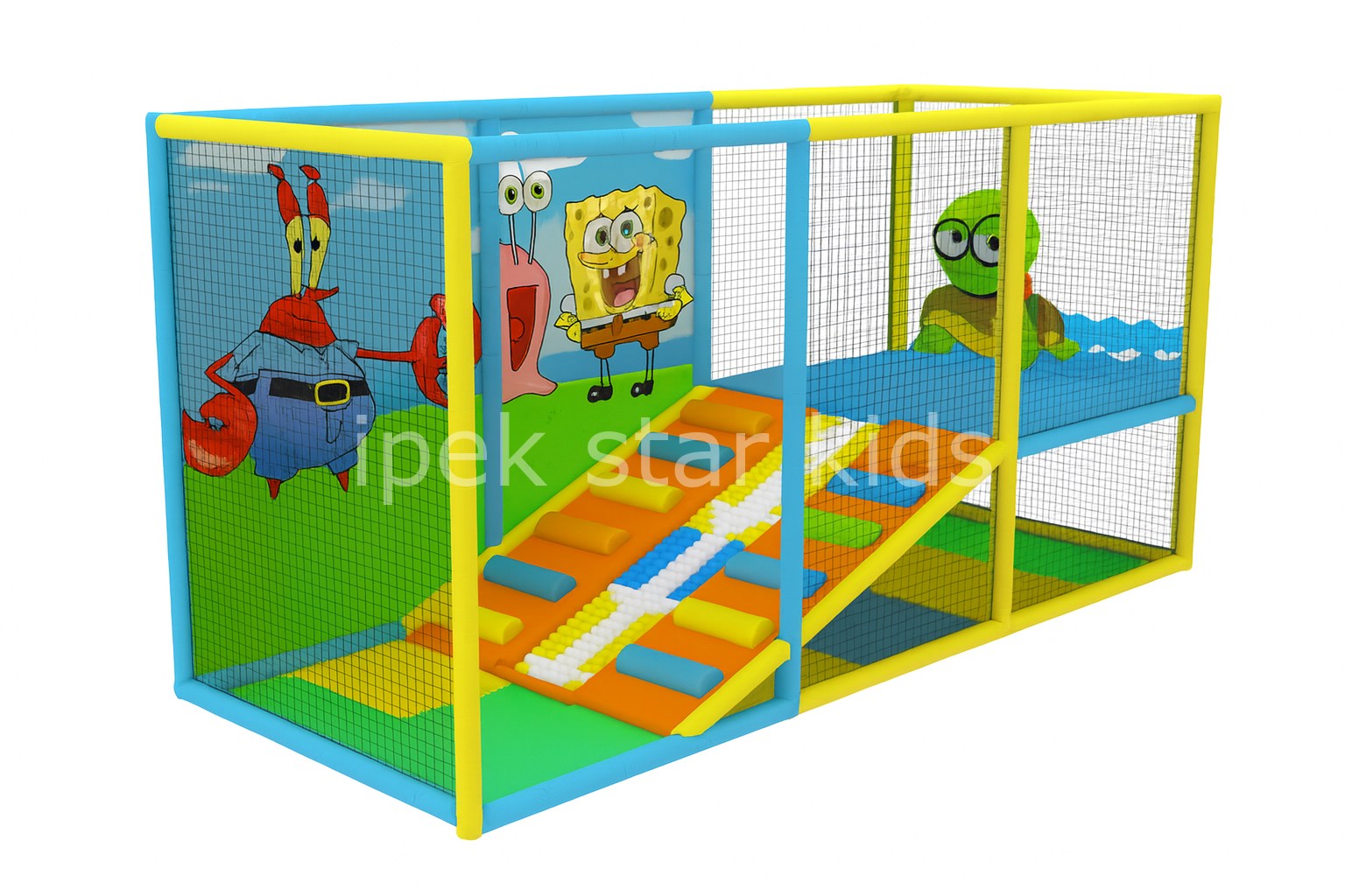 Roller Kaydırak Oyun Parkı | 500×170×H200 cm Boncuk Kaydırak