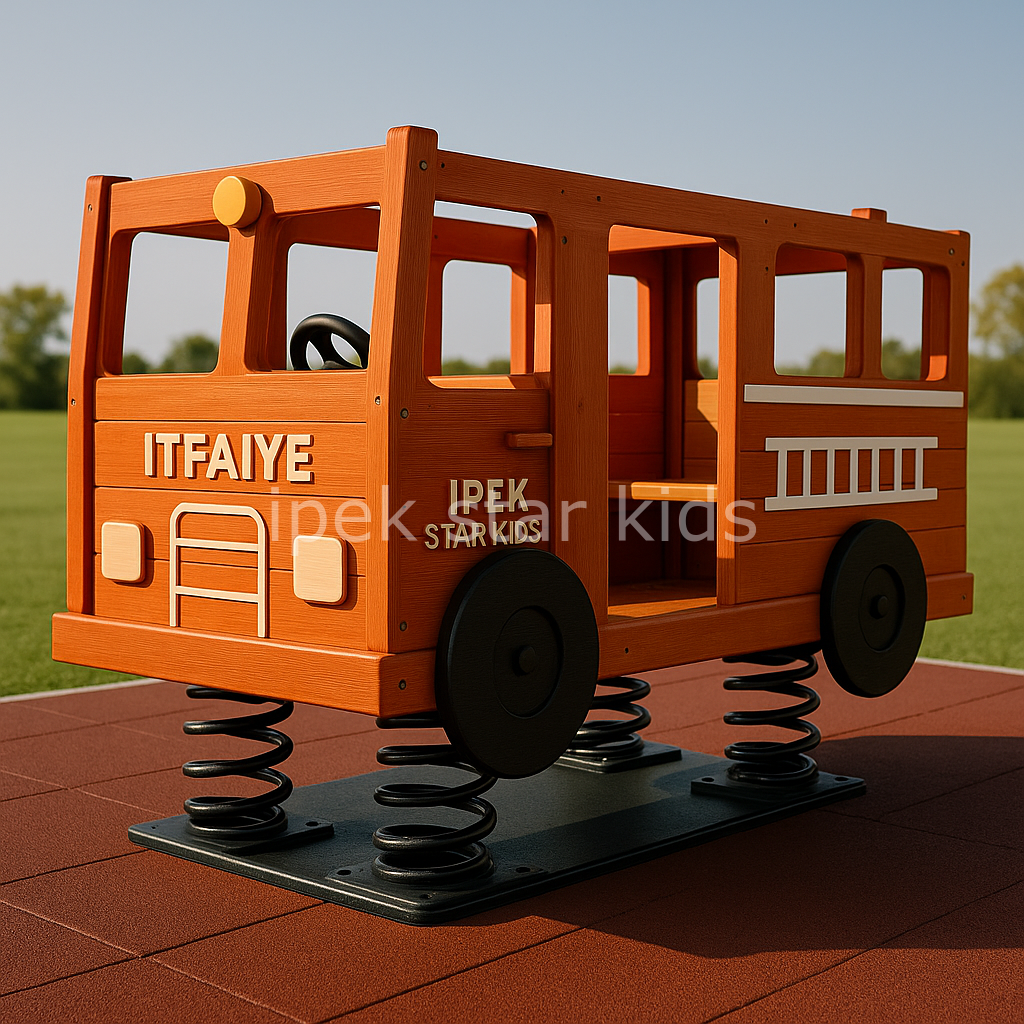 Ahşap Yaylı Büyük İtfaiye ZIPZIP 8 kişilik