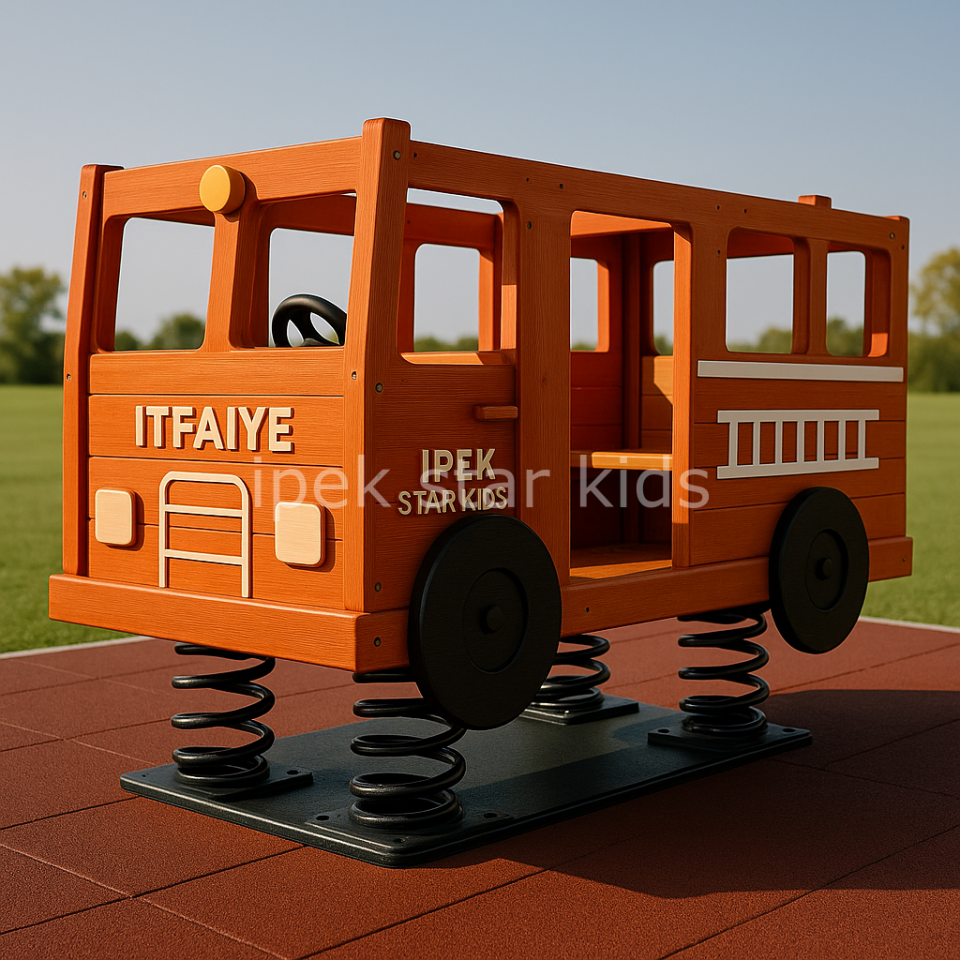 Ahşap Yaylı Büyük İtfaiye ZIPZIP 8 kişilik