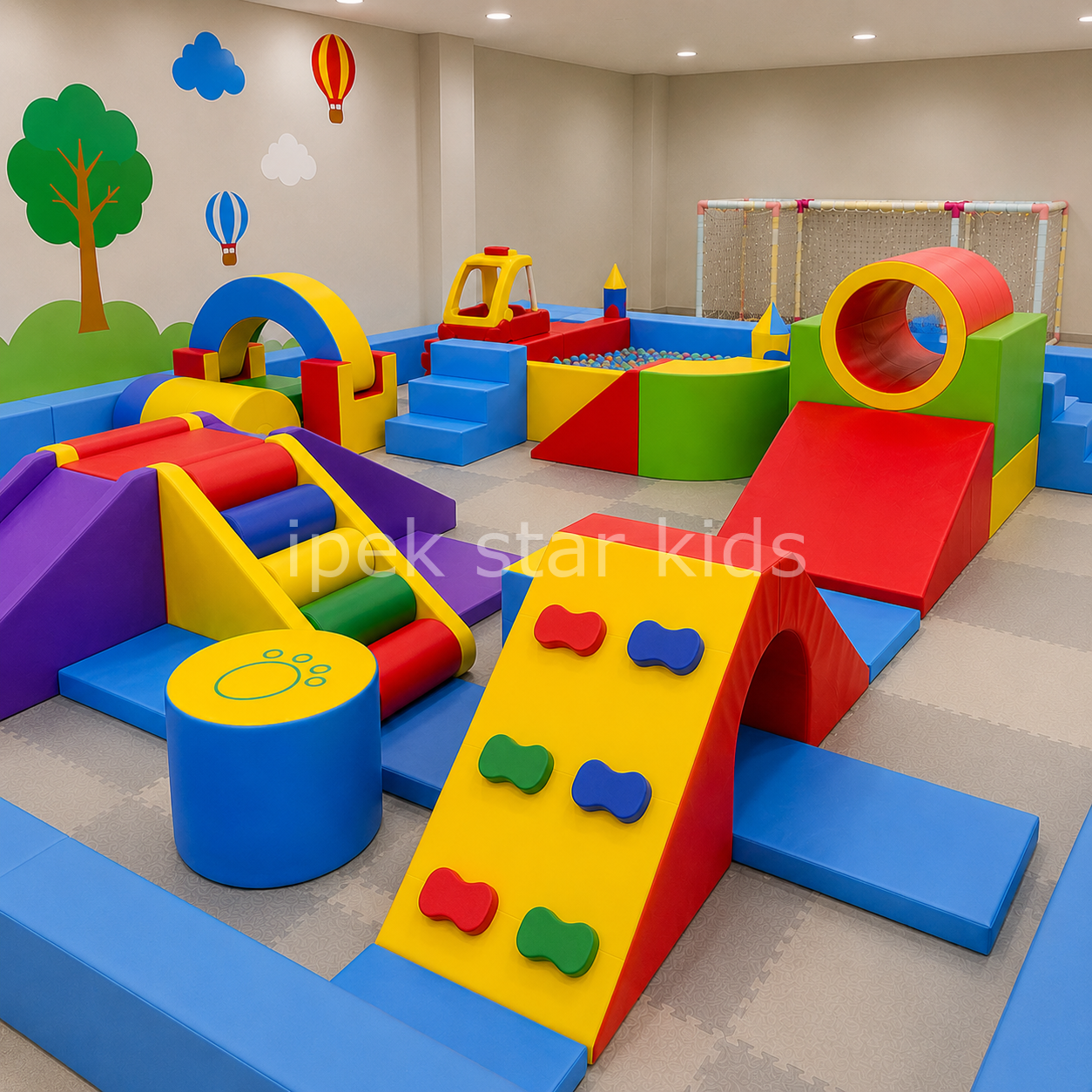 Yumuşak Oyun ve Hareket Merkezi 25 m² Sünger Oyun Alanı | Anaokulu ve Kreş Soft Play Parkuru
