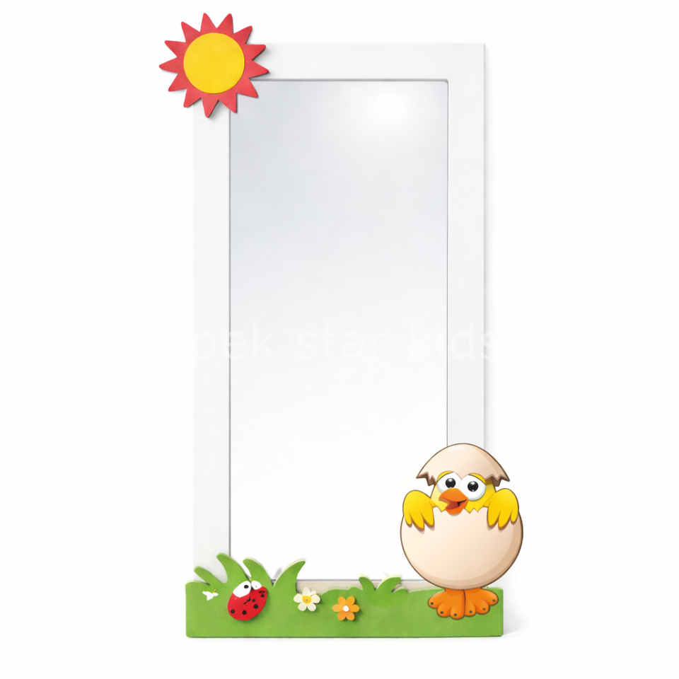 anaokulu civciv temalı ayna