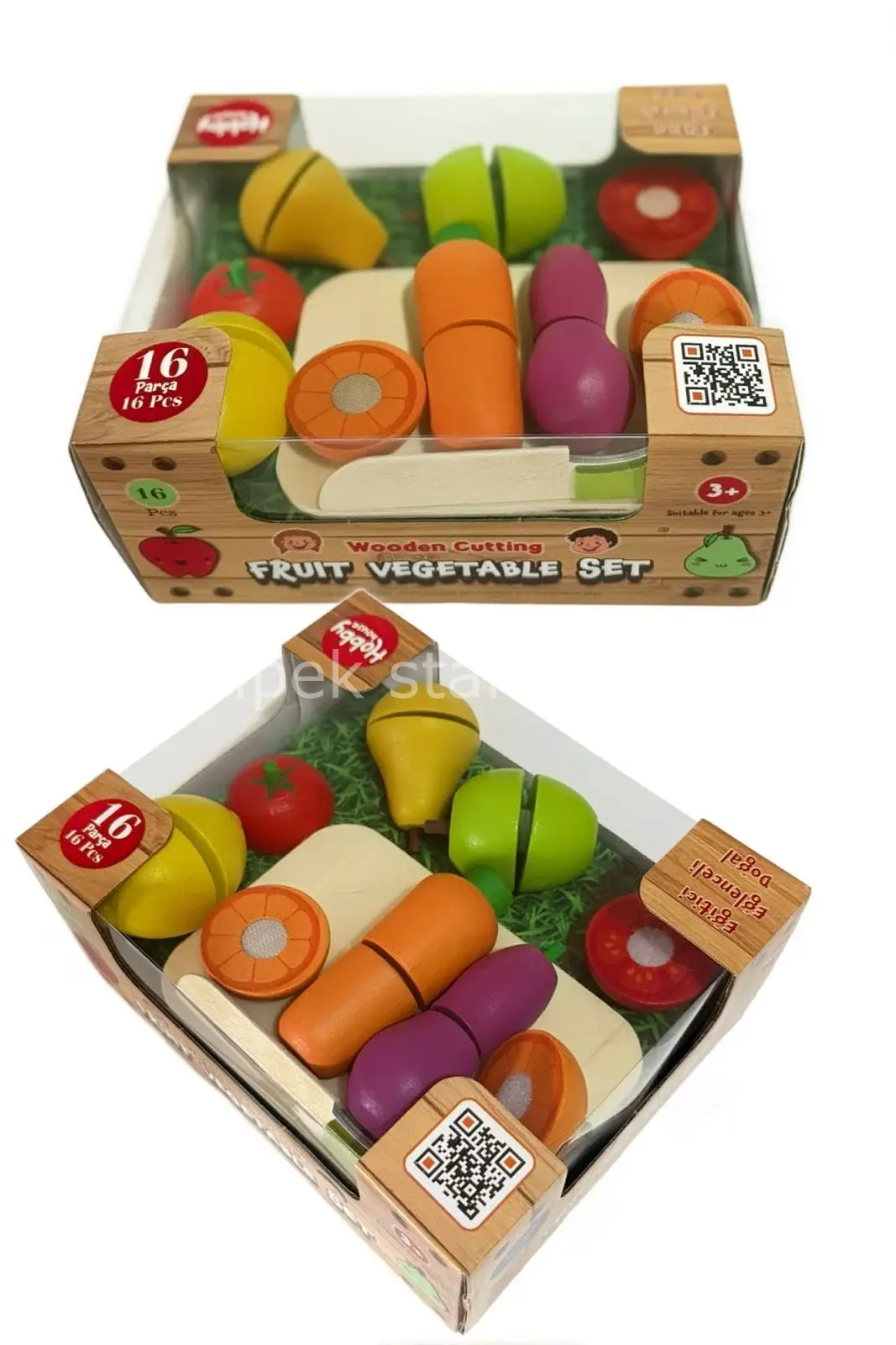 Ahşap Meyve Sebze Seti