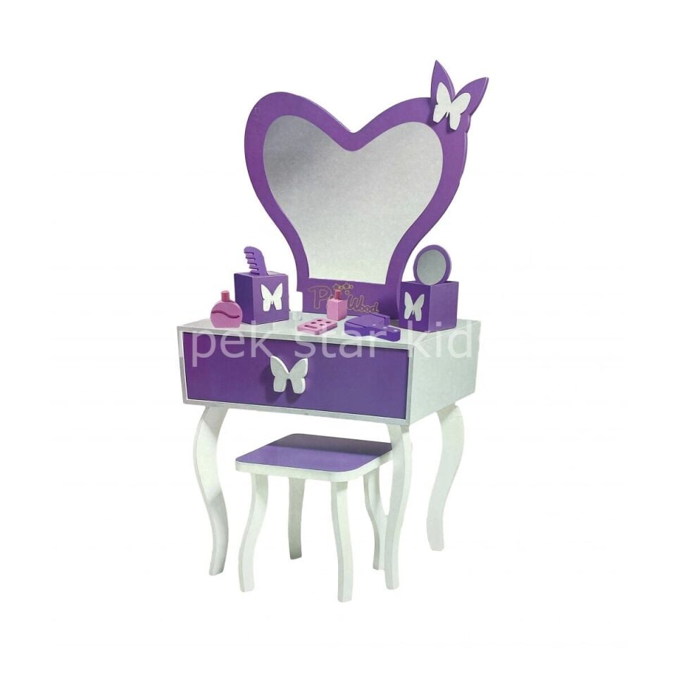 Çocuk Ahşap Makyaj Seti | Rol Oyunu ve Yaratıcılık Geliştirici Oyuncak