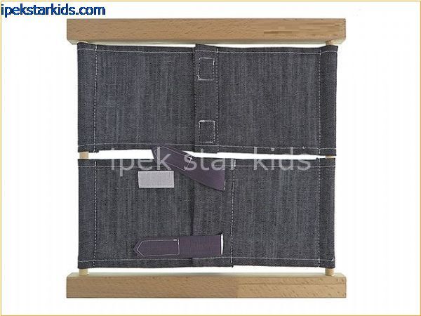 Montessori Cırt Çerçevesi (Velcro Frame) | İnce Motor ve Günlük Yaşam Becerileri