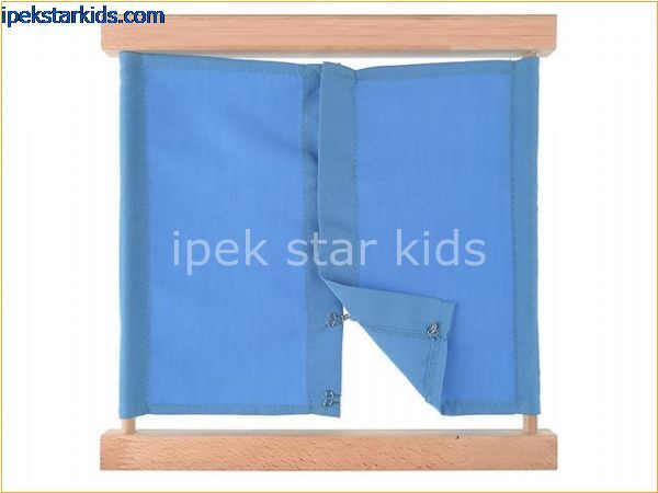 Montessori Kopça Çerçevesi (Hook and Eye Frame) | İnce Motor ve Günlük Yaşam Becerileri