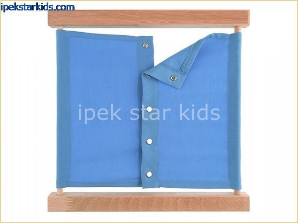 Montessori Çıt Çıt Çerçevesi (Snapping Frame) | İnce Motor ve Günlük Yaşam Becerileri