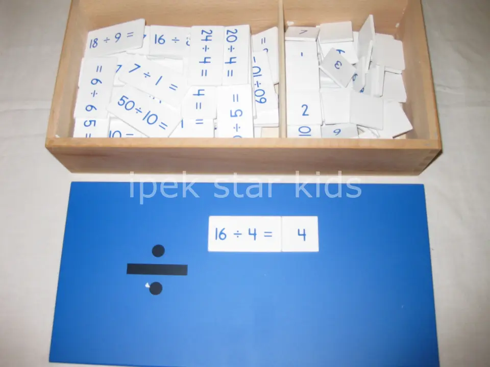 Montessori Bölme Kutusu | İnce Motor ve Görsel Algı Oyuncağı | Eğitici Montessori Materyali