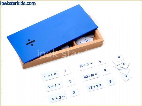 Montessori Bölme Kutusu | İnce Motor ve Görsel Algı Oyuncağı | Eğitici Montessori Materyali