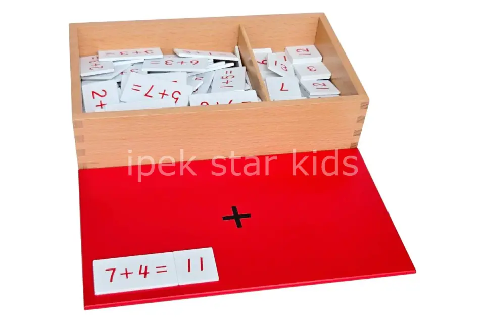 Montessori Toplama Kutusu | Erken Matematik ve İnce Motor Eğitici Oyuncak