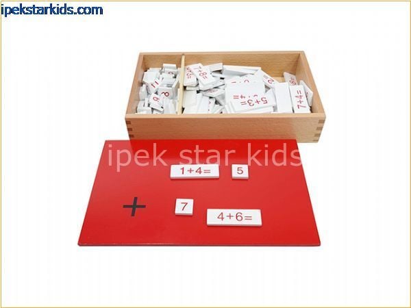 Montessori Toplama Kutusu | Erken Matematik ve İnce Motor Eğitici Oyuncak