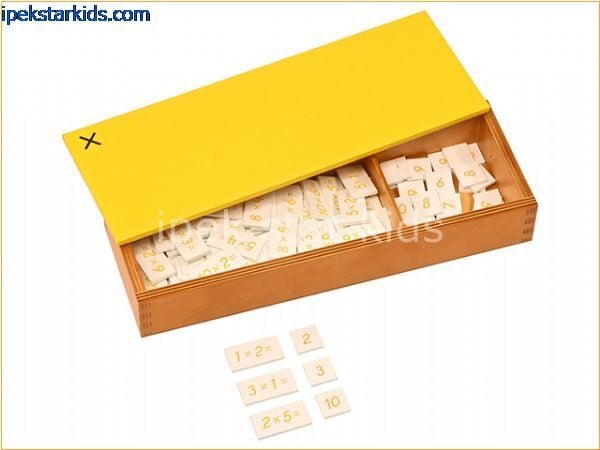 Montessori Çarpma Kutusu | Erken Matematik ve İnce Motor Eğitici Oyuncak