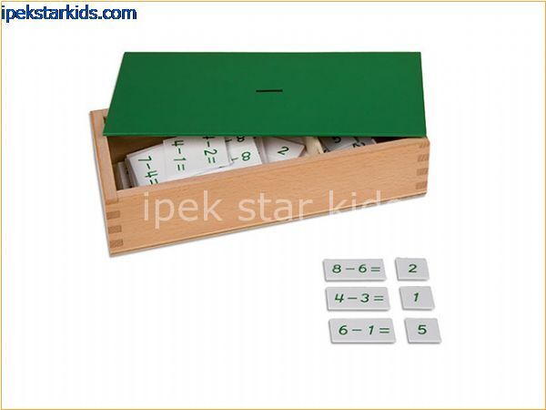 Montessori Çıkarma Kutusu | Erken Matematik ve İnce Motor Eğitici Oyuncak