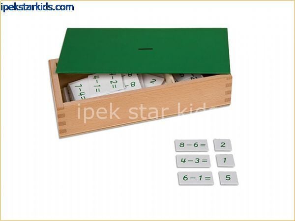 Montessori Çıkarma Kutusu | Erken Matematik ve İnce Motor Eğitici Oyuncak