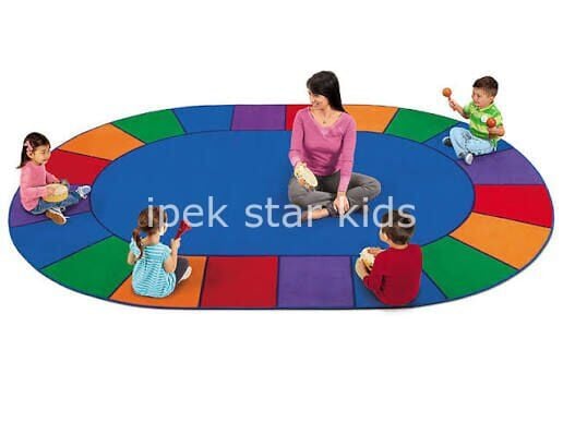 İpekstar 300×200 cm Oval Eğitici Okul ve Anaokulu Halısı – Kaymaz Taban(Kopya)