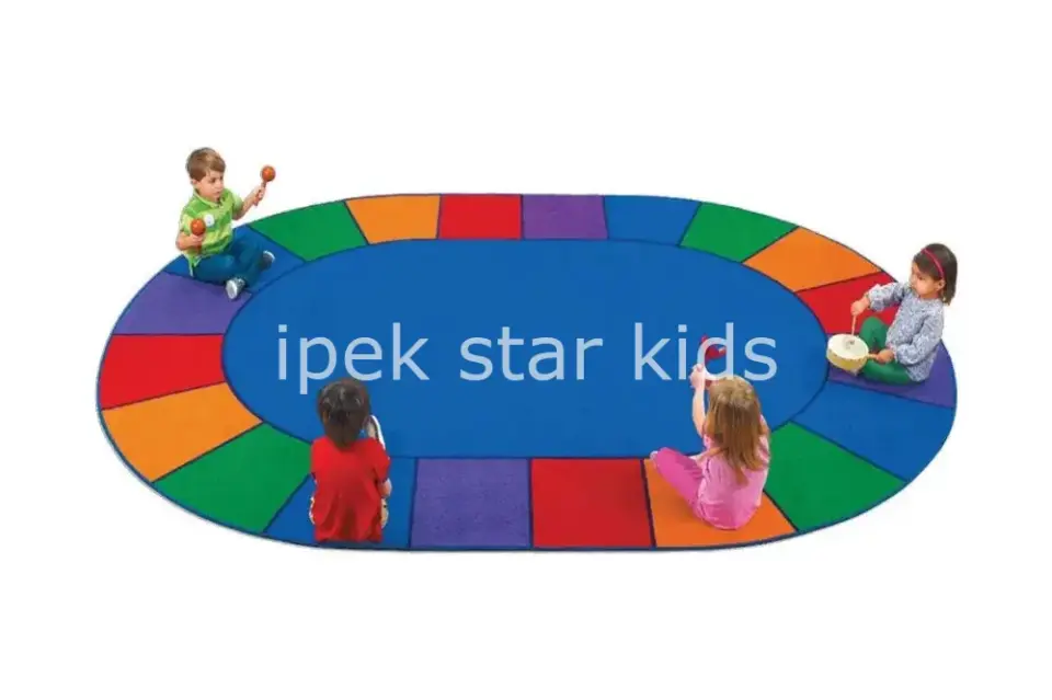 İpekstar 300×200 cm Oval Eğitici Okul ve Anaokulu Halısı – Kaymaz Taban(Kopya)