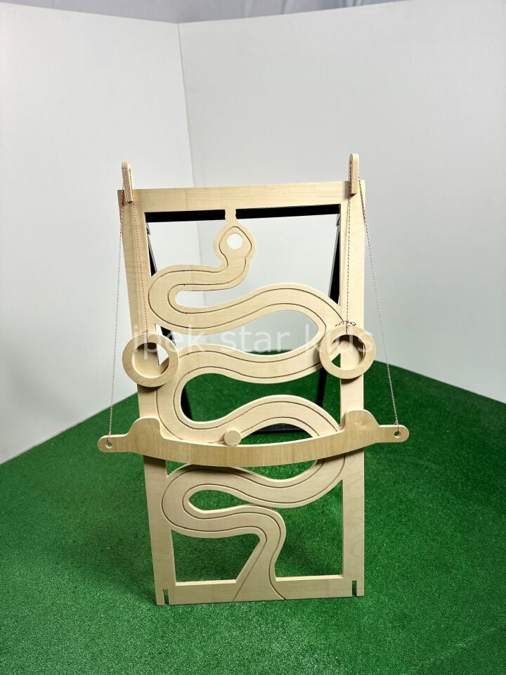 Zigzag Yılan Yolu – Ahşap Denge Oyunu