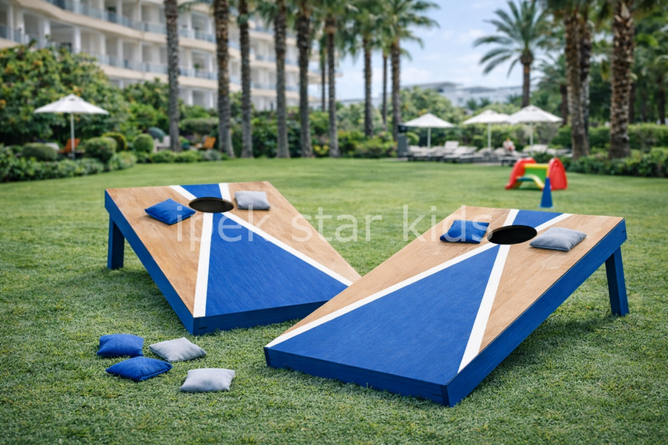 Cornhole Tahtaları Torba Atma Oyunu Seti