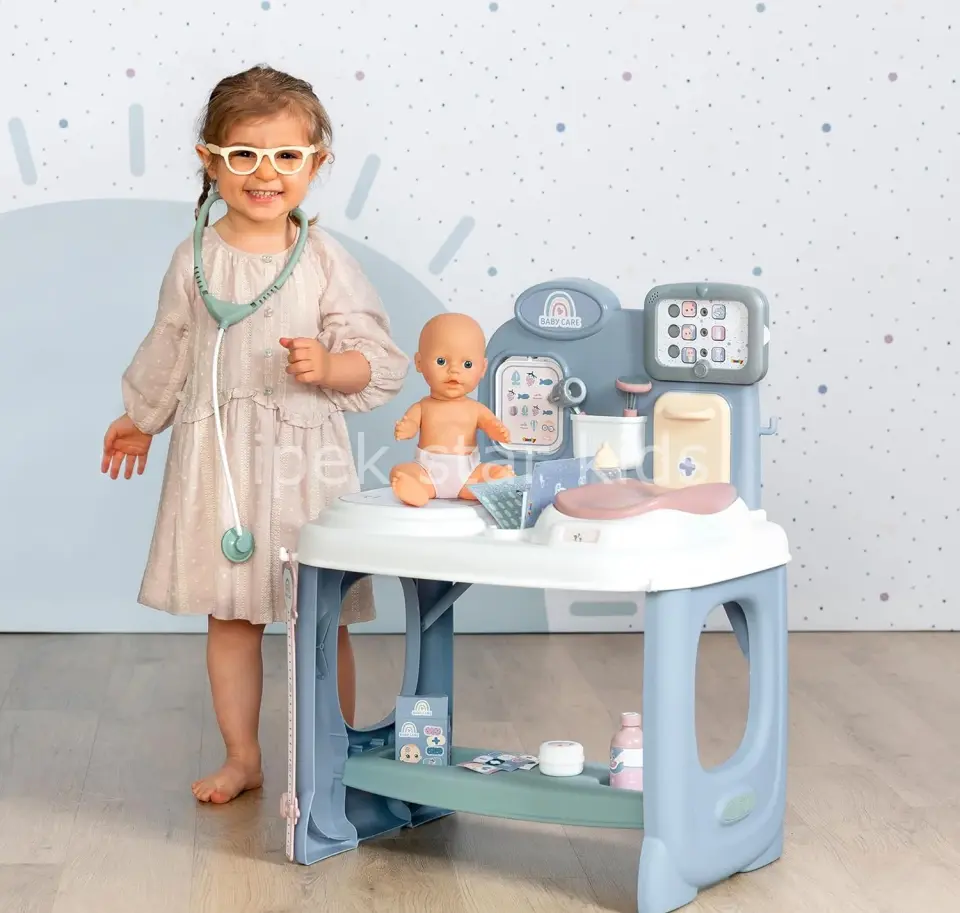 Smoby Baby Care Bebek Bakım Merkezi Oyun Seti | Rol Oyunu ve Eğlenceli Eğitim