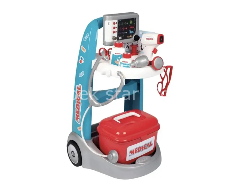 Smoby Doktor Medical Rescue Troller Oyun Seti | Rol Oyunları ve Eğitici Doktor Seti
