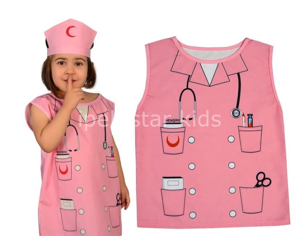 Çocuk Hemşire Kostümü | Rol Oyunu ve Hayal Gücü Geliştirici Set