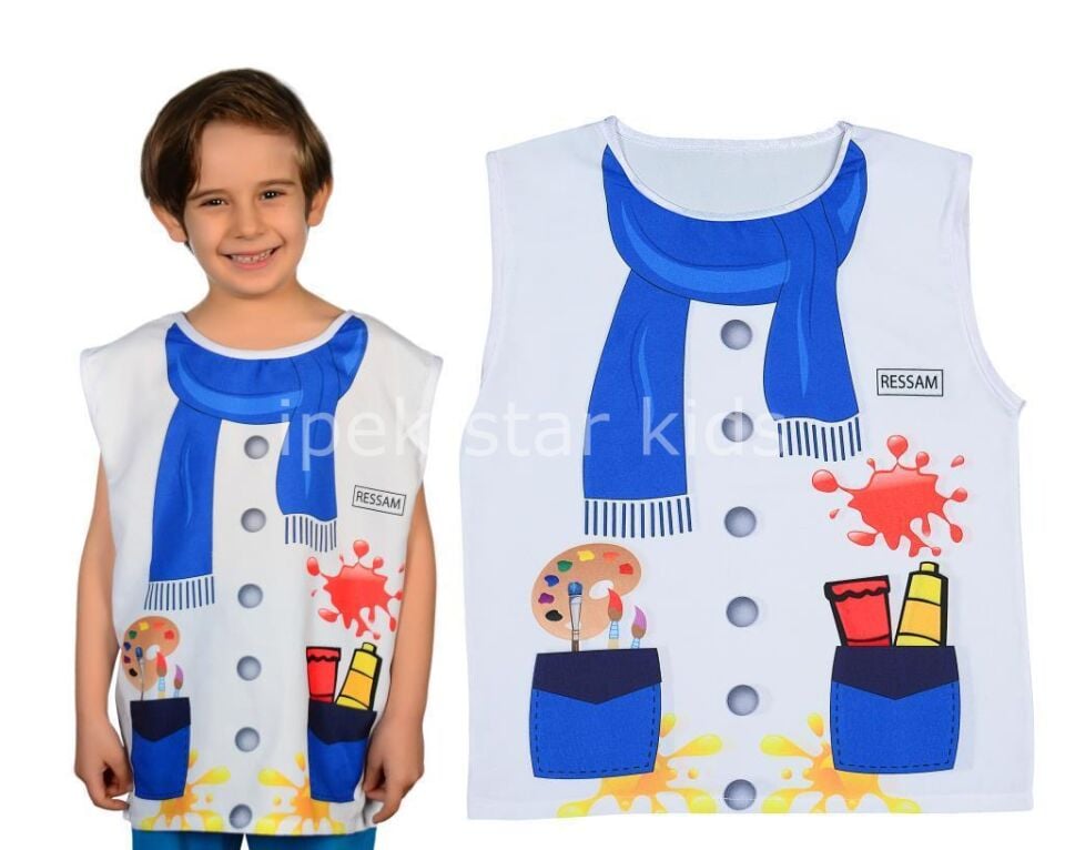 Çocuk Ressam Kostümü | Rol Oyunu ve Yaratıcılık Geliştirici Set