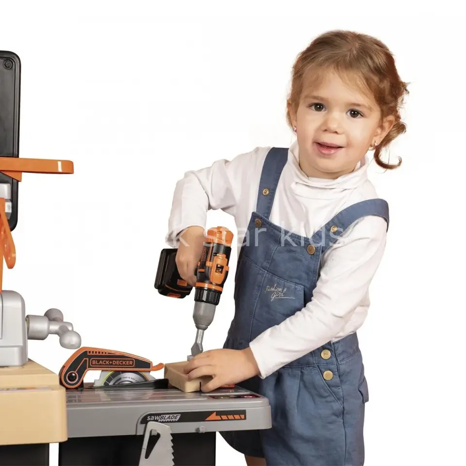 Çocuk Black & Decker Mega Tamir Tezgâhı | Çocuk Power Tamir Seti & Rol Oyuncak