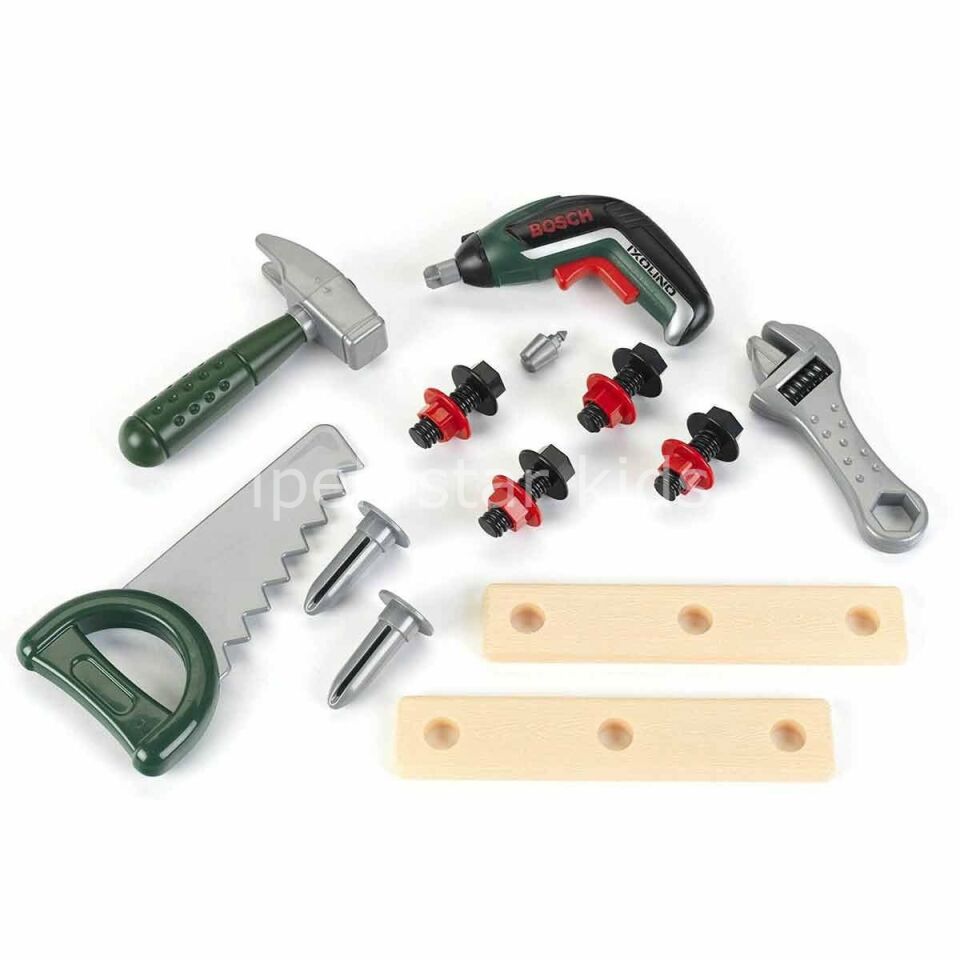 Çocuk Bosch El Çantalı Oyuncak Tamir Seti – 17 Parça | Rol Oyunu ve İnce Motor Geliştirici Oyuncak