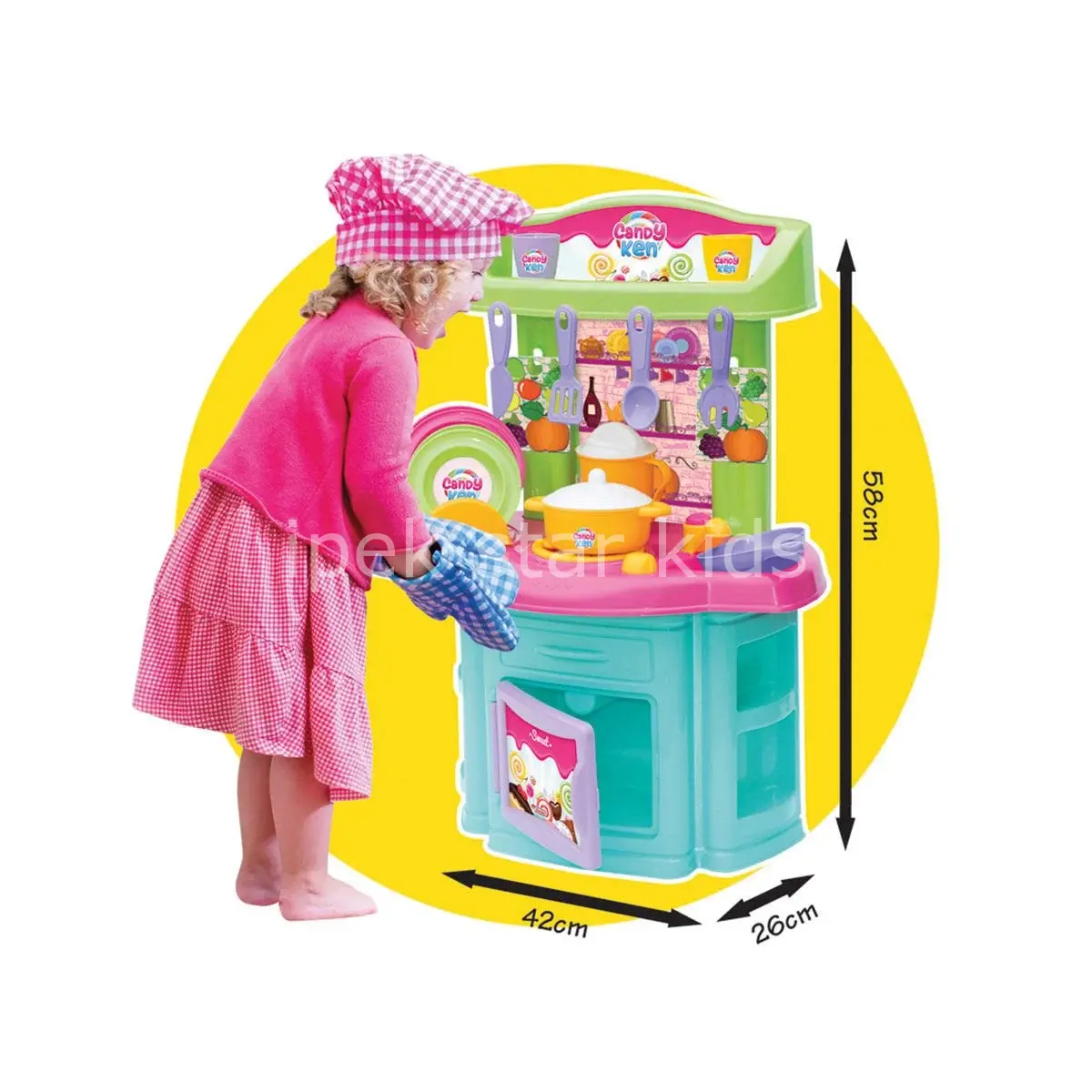 Çocuk Şef Mutfak Seti Candy | Rol Oyunu ve Yaratıcılık Geliştirici Oyuncak