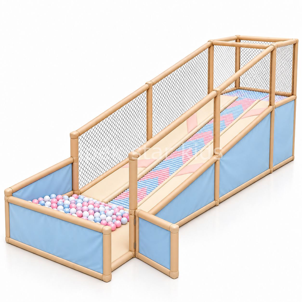 Roller Kaydırak Oyun Parkı  600×170×H200 cm Boncuk Kaydırak