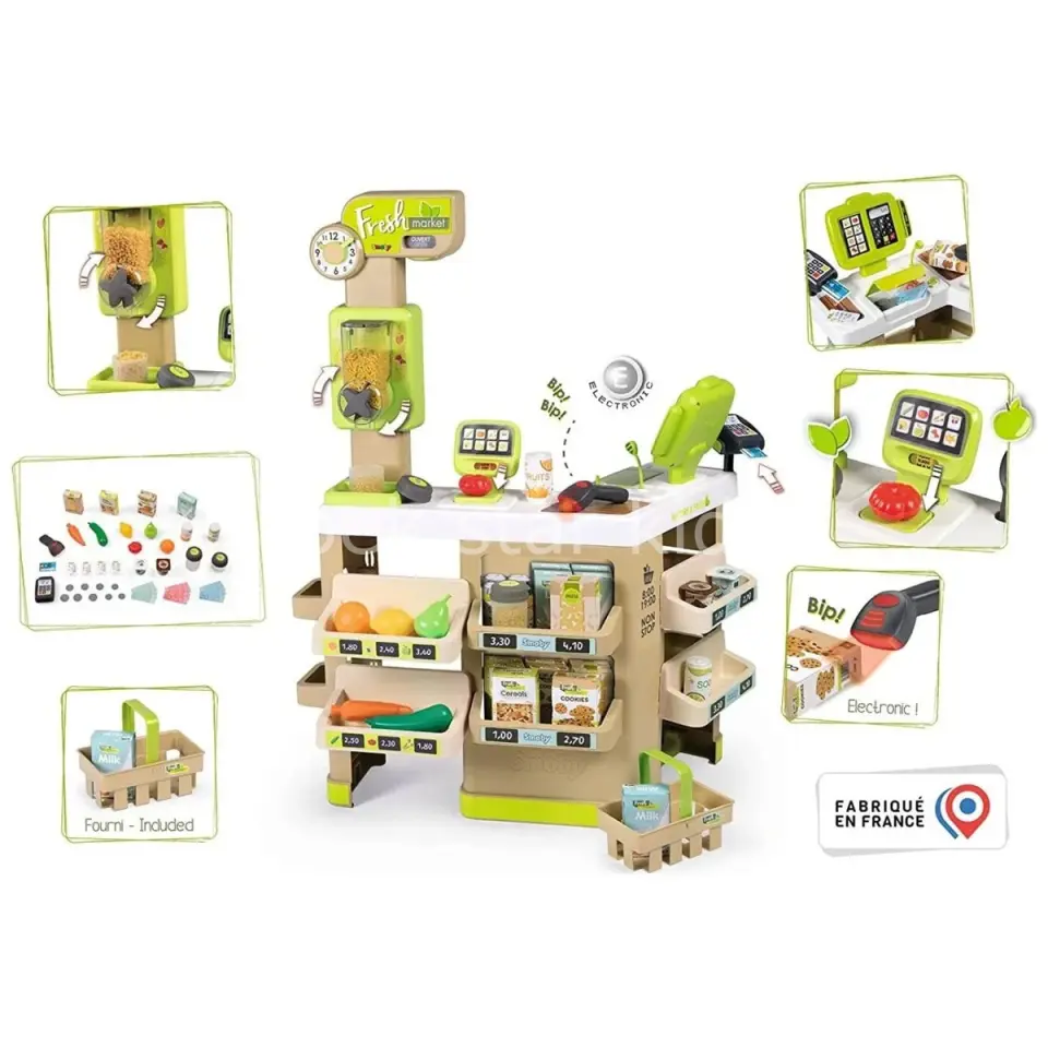 Çocuk Fresh Market Satış Köşesi | Çocuklar İçin Market Rol Oyunu Seti