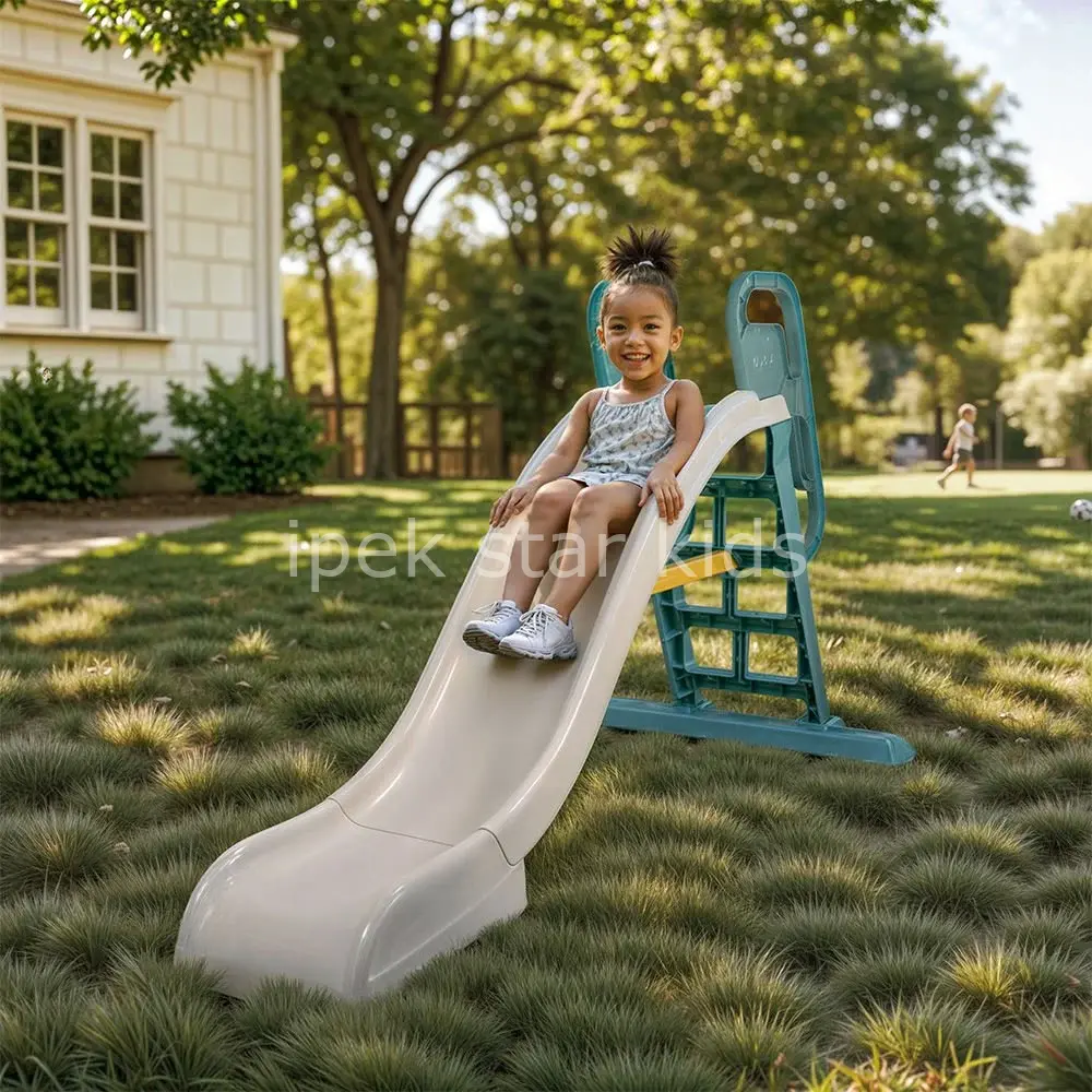 Plastik çocuk kaydırağı aqua özellikli su bağlantılı iç dış mekan kaydırak