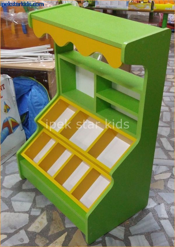 Çocuk Ahşap Manav | Market Rol Oyunu ve Eğitici Ahşap Oyuncak