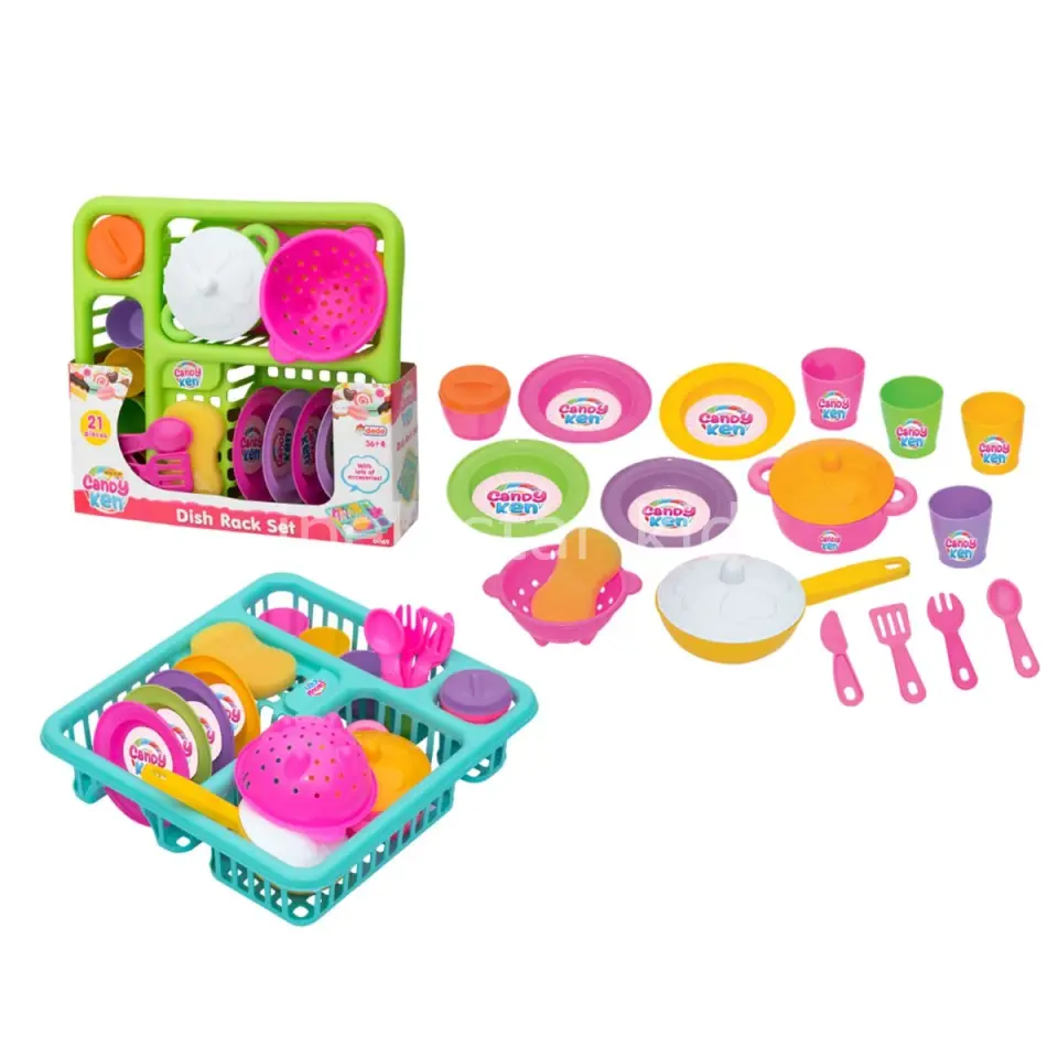 Candy Bulaşık Seti – Dede | Rol Oyunu ve Eğitici Mutfak Oyuncağı