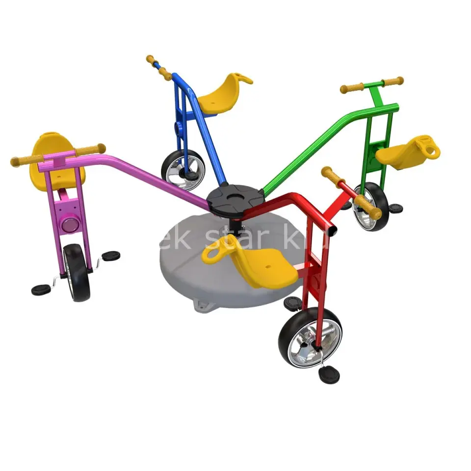 4 kişilik bisiklet dönence çocuk dönme oyuncağı 3+ yaş iç ve dış kullanım