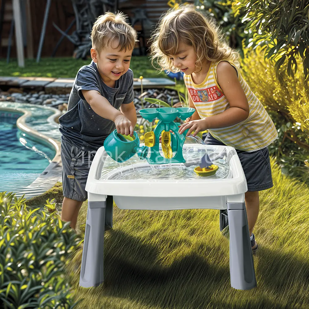Su ve kum oyun masası 54,2x45x45 cm 24 ay+ çocuklar için su oyun özellikli aktivite masası