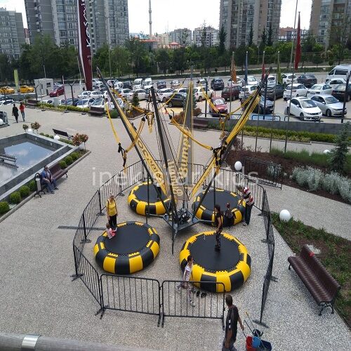 4 Kişilik Bungee Trambolin (Salto Trambolin Sistemi) | Dış Mekan Etkinlik Trambolini
