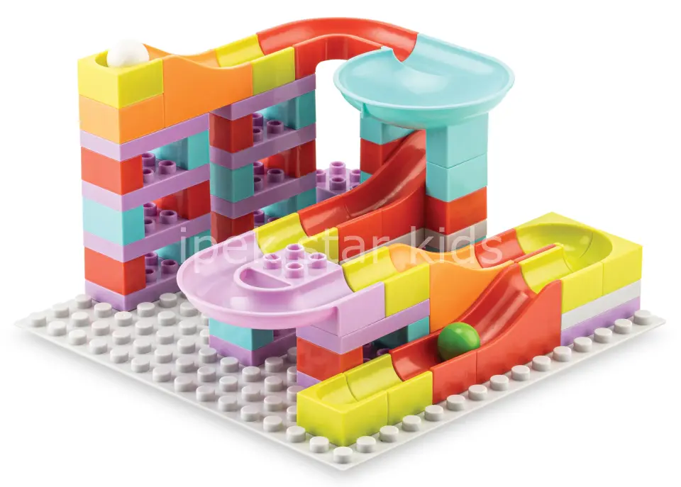 Slide Blok 75 Parça | Lego Duplo Uyumlu Eğitici Yapı Blok Seti