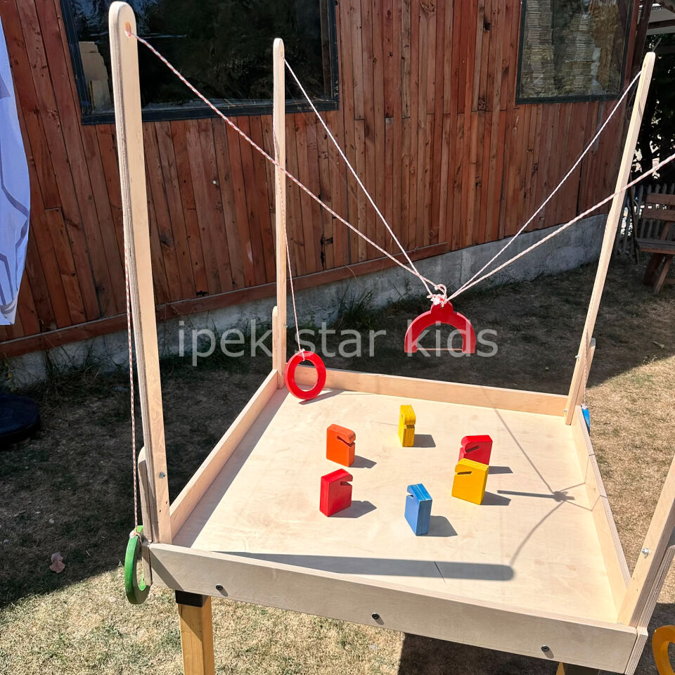 Ahşap Denge Kulesi Oyunu 80x80 cm