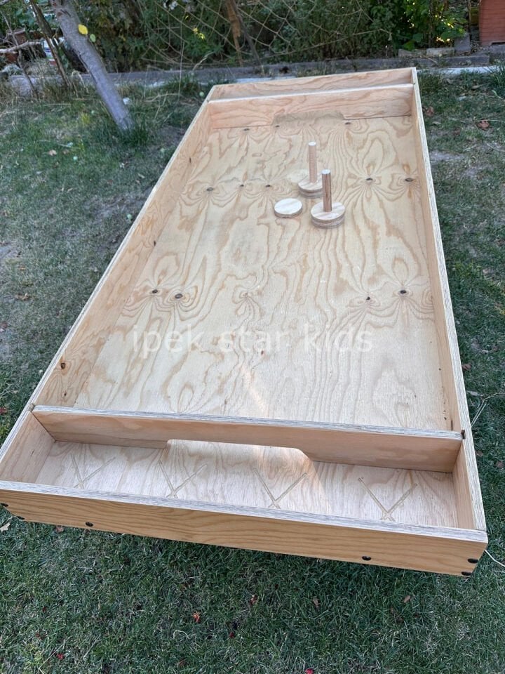 Otel bahçesi ve sosyal alanlar için ahşap oyun masası hokey