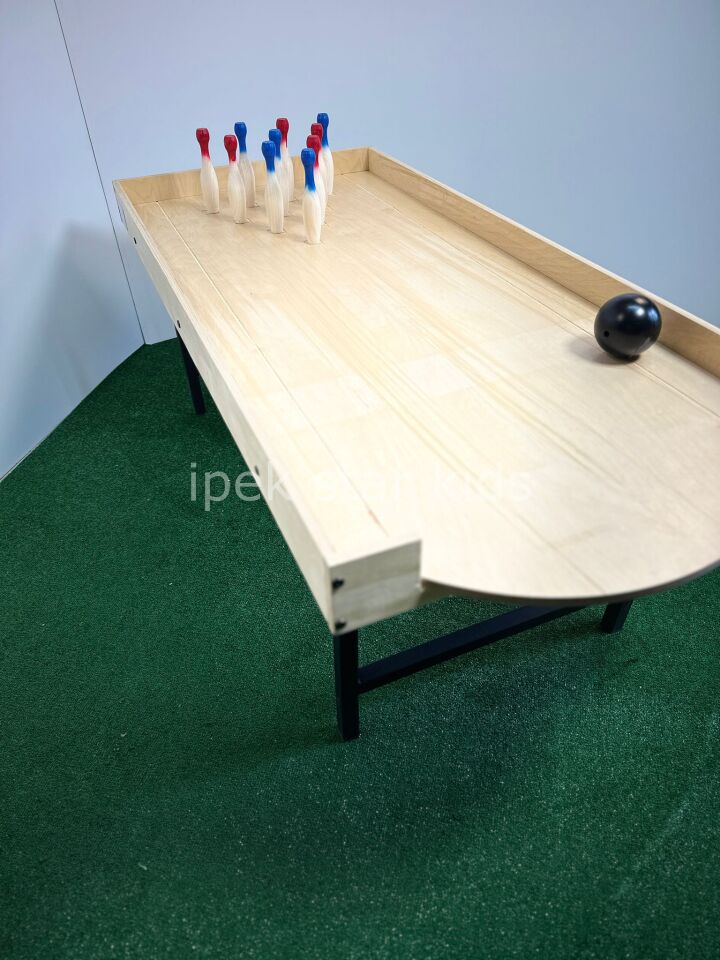 Ahşap Bovling Platformu 170×70 | Masa Bowling Oyunu