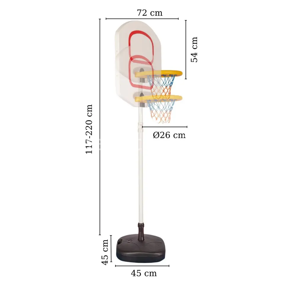 Kral Basket Potası | Çocuklar İçin Ayarlanabilir Basketbol Seti