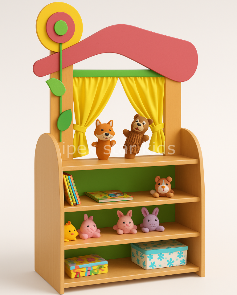 Anaokulu kukla dolap ve sahnesi