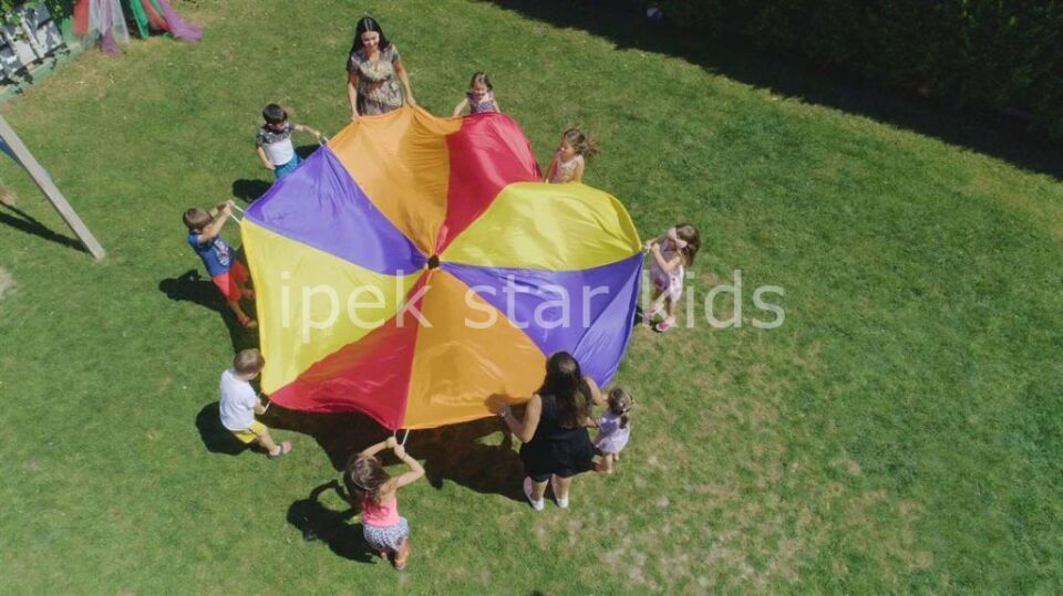 Çocuk Paraşüt Oyunu | Grup Aktiviteleri İçin Eğitici Oyun Seti